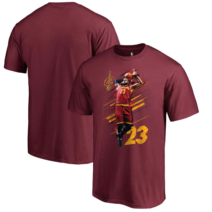 Cleveland Cavaliers LeBron James Fanatics Branded Fade Away T-Shirt Wine,We sell and wholesale Cleveland Cavaliers LeBron James Fanatics Branded Fade Away T-Shirt Wine on line form chian!
